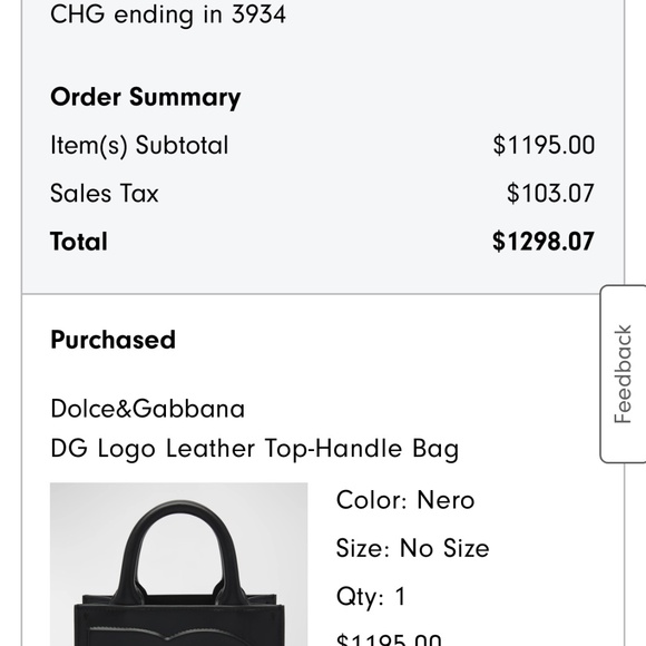 Dolce & Gabbana Mini Top Handle Bag DG Daily Shopper D&G Tote Bag Black Calfskin - Picture 16 of 16